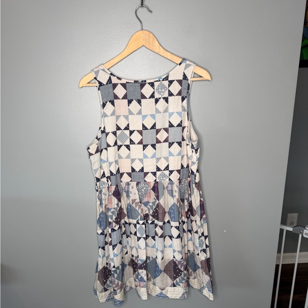 NWT Lucky Brand x Laura Ashley Patchwork Mini Dress - Picture 4 of 12